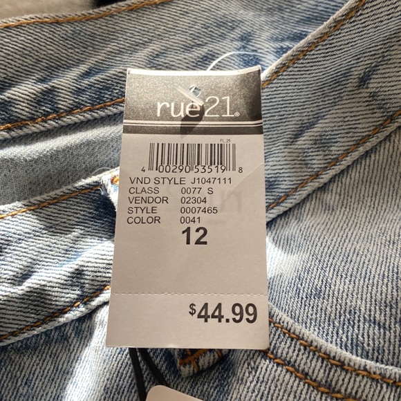 Super high rise asymmetrical waist jeans - Picture 3 of 5